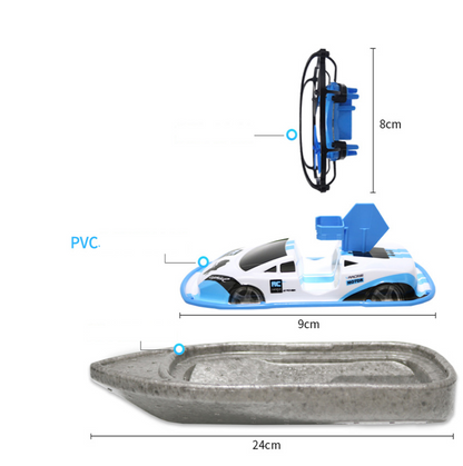 Juguete RC 3 en 1 – Drone, Barco y Coche en un Solo Mando