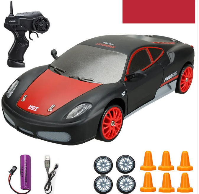 Coche de Control Remoto 4WD RC Coche Drift de Carga Eléctrica