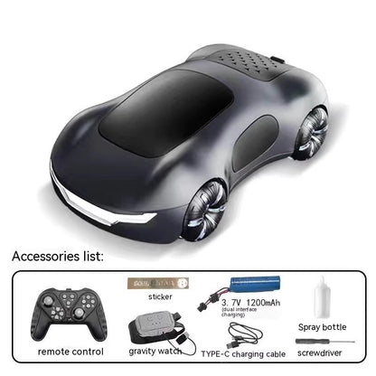 Coche Drift RC con Sensor de Gestos, Doble Spray y Luces LED