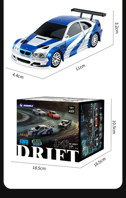 Mini Coche RC Drift de 4 Ruedas – Control Remoto para Interiores