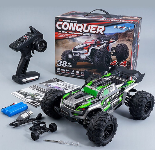 Camión Monster RC Off-Road 1:16 con Luces LED – 4WD 2.4GHz