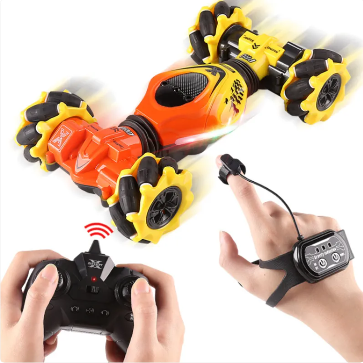 Coche RC Acrobático Doble Cara – Trepador con Giros 360° y Luces LED