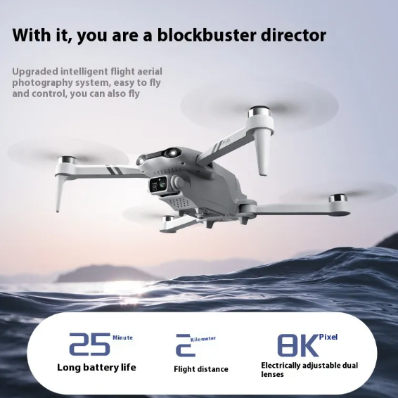 F10 Foldable GPS Drone with 4K Camera – Automatic Return and Dual Battery