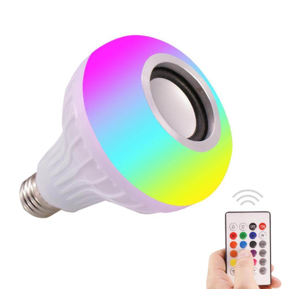 Colorful Smart Audio Stage Light Wireless Remote Control LED Bulb