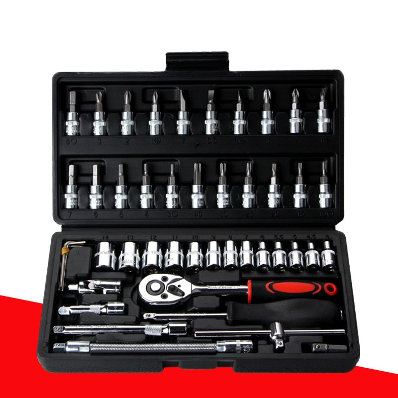 Kit de Herramientas para Reparación de Coches RC – 46 Piezas Acero Cromo Vanadio