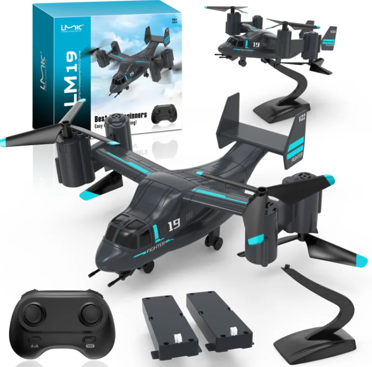 2-in-1 RC Helicopter – Flies in the Air and Rolls on the Ground
