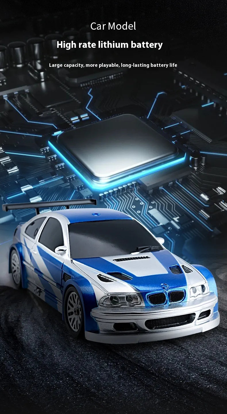 Mini Coche RC Drift de 4 Ruedas – Control Remoto para Interiores