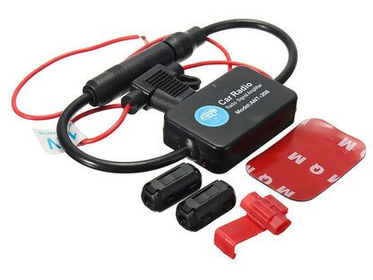 Amplificador de Señal con Antena Activa para Radio de Auto – AM/FM