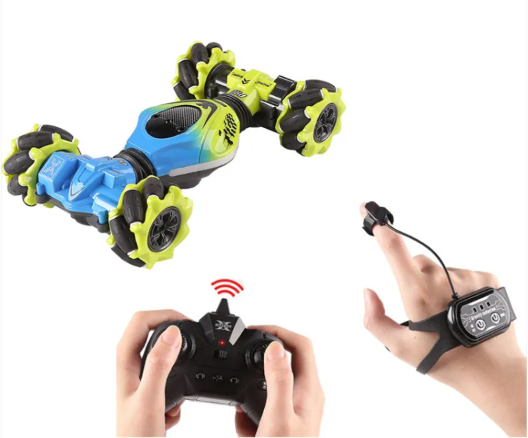 Coche RC Acrobático Doble Cara – Trepador con Giros 360° y Luces LED