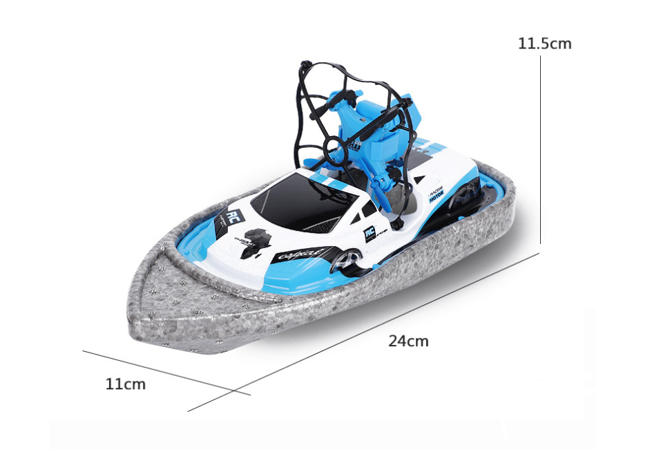 Juguete RC 3 en 1 – Drone, Barco y Coche en un Solo Mando