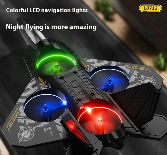 L0712 RC Foam Glider 2.4GHz with LED Lights – Gravity Sensor