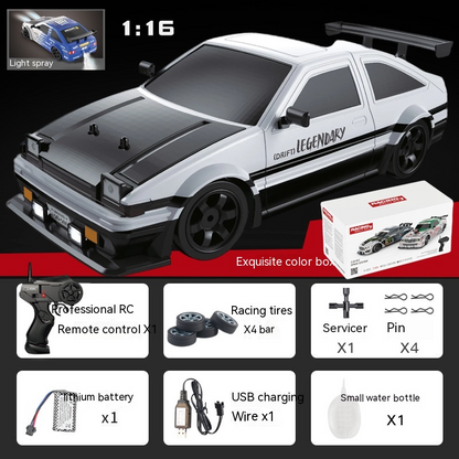 Coche RC Drift Alta Velocidad 1:16 – Control Remoto 2.4G y Neumáticos Drift