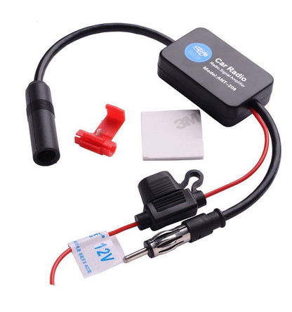 Amplificador de Señal con Antena Activa para Radio de Auto – AM/FM