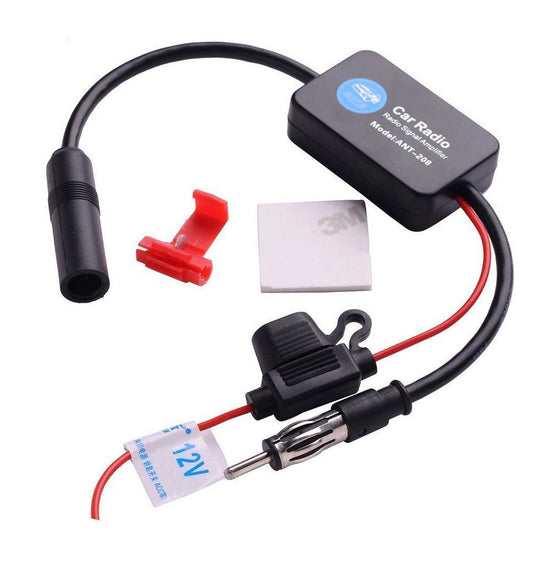 Amplificador de Señal con Antena Activa para Radio de Auto – AM/FM