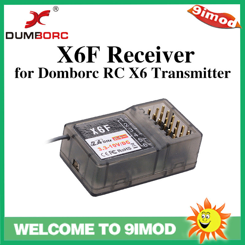 DumboRC X6F Receptor RC 6 Canales 2.4GHz – Módulo Receptor Compatible
