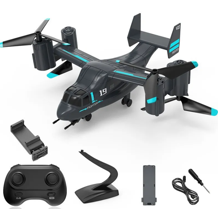 2-in-1 RC Helicopter – Flies in the Air and Rolls on the Ground