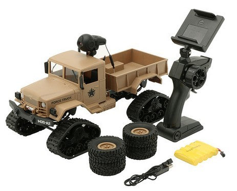 Camión RC 4WD para Nieve y Todo Terreno con Cámara WiFi HD – Escala 1:16