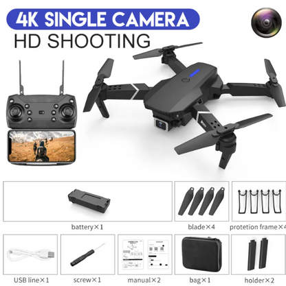 Foldable Drone with Dual 4K Camera and WiFi FPV Transmission