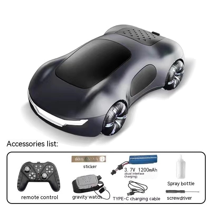 Coche Drift RC con Sensor de Gestos, Doble Spray y Luces LED
