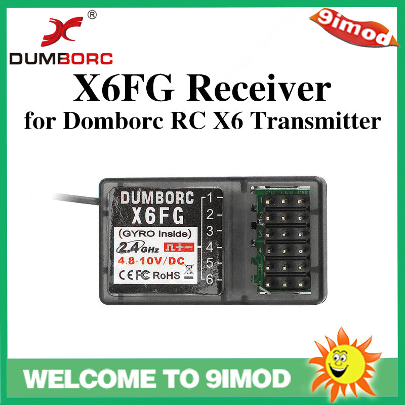 DumboRC X6F Receptor RC 6 Canales 2.4GHz – Módulo Receptor Compatible