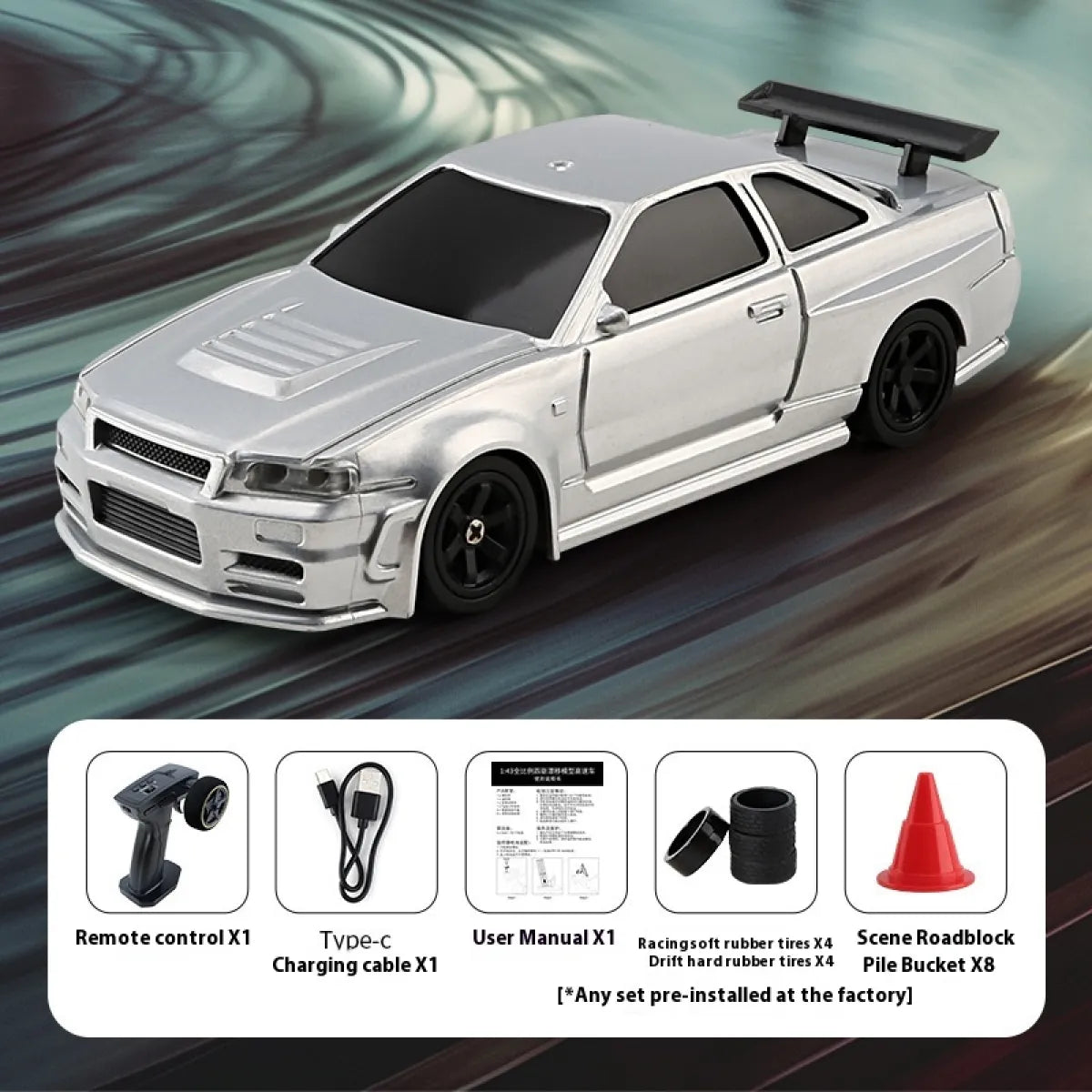 Mini Coche RC Drift de 4 Ruedas – Control Remoto para Interiores