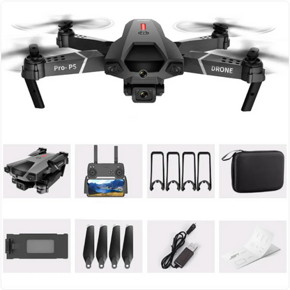 RC Drone with Dual 4K Camera – Foldable and Portable for Beginners